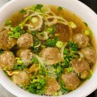 N3. Beef balls Noodle Soup - Phở bò viên · Tendon beef balls noodle soup