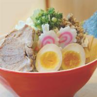 Mega Naruto Ramen · Our Signature Naruto Ramen but MEGA sized. With sauteed
vegetable, also double the toppings ...