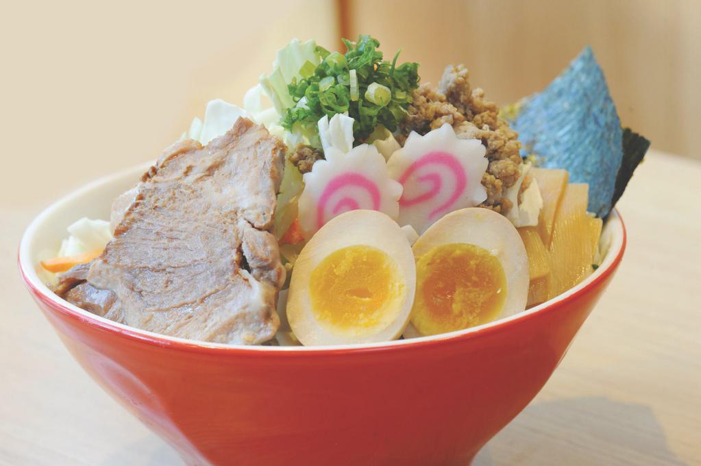 Mega Naruto Ramen · Our Signature Naruto Ramen but MEGA sized. With sauteed
vegetable, also double the toppings and double the flavor.