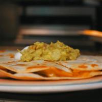 Quesadillas · All come with Sour cream, Guacamole & Salsa On the side