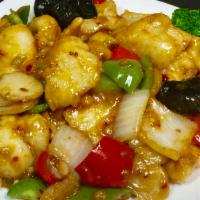 SF15. Spicy Garlic Fish Fillet · Hot and spicy.