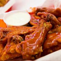 Classic Wings · Jumbo, Classic (bone-in) Wings, tossed in your choice of Wing Sauce