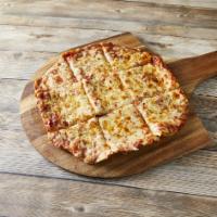 Our Famous Thin Crust Cheese Pizza · 