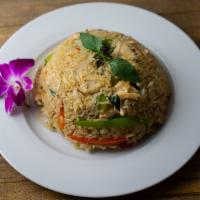 Basil Fried Rice · Stir fried jasmine rice, Thai basil leaves, onion and bell peppers in chili and garlic sauce...