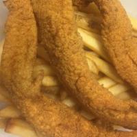 Fried Catfish Basket · Comes with regular fries. Add-ons are available for an additional charge.