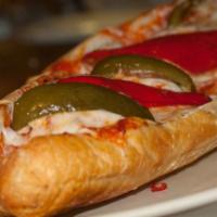 Italian Meatball Grinder. · Meatballs, sauce, peppers and Provolone.