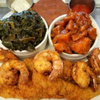 Fried Whiting and Shrimp Combo · 