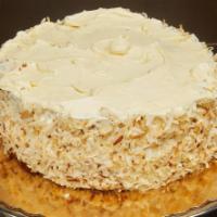 Coconut Pineapple Cake · Three layer white cake filled with pineapple.