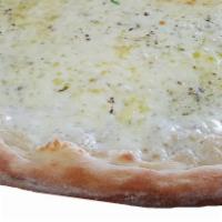 Create Your Own Pizza White Pizza · Olive oil, fresh garlic, Romano cheese and Italian seasoning.