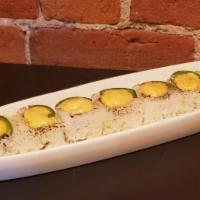 Angry Sushi Roll  · 8 pieces, spicy tuna, cucumber, avocado, dynamite aioli, jalapeno, sweet soy.