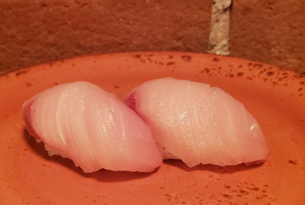 2 Pieces Hamachi Sushi  · Yellow tail.