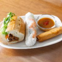Banh mi and rolls combo (3 items) · Banh mi + fresh spring roll + fried egg roll