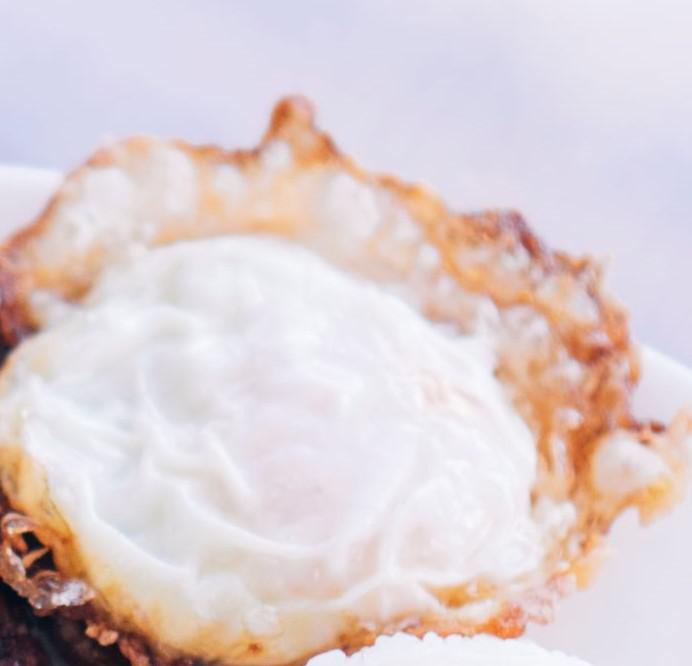 side of fried egg (trung opla) · Add more protein to your meal.