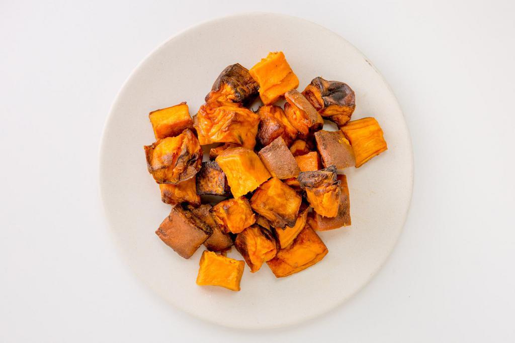 Roasted Sweet Potatoes · Sweet potato, coconut oil, safflower oil, honey, sea salt (GF, DF)