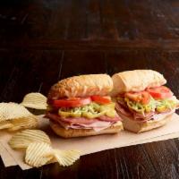 Italian Cruz Po'Boy Sandwich · Return of classic. Nitrite-free ham, salami, Italian peppers, Asiago, shredded lettuce, Roma...
