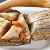 Sticky Rice with Pork in Lotus Leaf (2pcs) · Steamed
珍珠荷叶糯米鸡 (2)