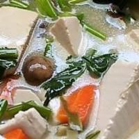 Vegetable Tofu Soup (L) · 蔬菜豆腐汤 Vegetarian