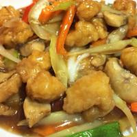 Sliced Flounder Fish with Vegetables in Oyster Sauce · 蚝油鱼片