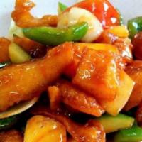 Sliced Flounder Fish with Sweet and Sour Sauce · 糖醋鱼片