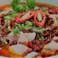 Sliced Flounder Fish in Chili Sauce · 水煮鱼片 Spicy