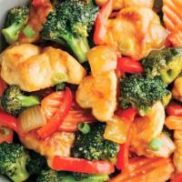 Chicken with Mixed Vegetable · 什菜鸡片