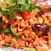 Kung Pao Chicken with Peanuts · Spicy. Contain Nuts 宫保鸡丁