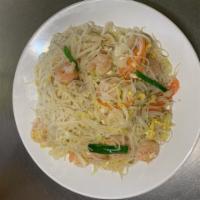 55. Shrimp Chow Mei Fun · Pancit noodles.