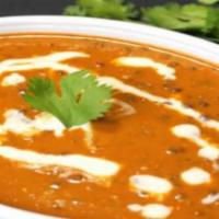 Dal Makhani · Creamed black lentils in a mixture of spices.