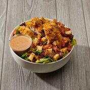 Canal St. Crispy Chicken Salad · Deep fried chicken breast, rendered bacon, roasted corn, Roma tomatoes and pepper and Jack C...