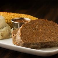 Country Cajun Meatloaf · Ground beef with classic French onion seasoning and prepared with your choice of sauce.