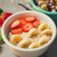 Signature Oatmeal Bowls · - Mixed Fruits
- Banana ＆ Chocolate
- Coconut
- Peanut Butter
- Granola