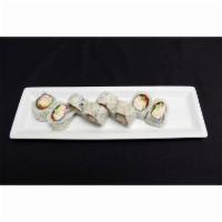 California Roll Delivery · Crab cake, avocado, cucumber, flying fish roe, and mayo