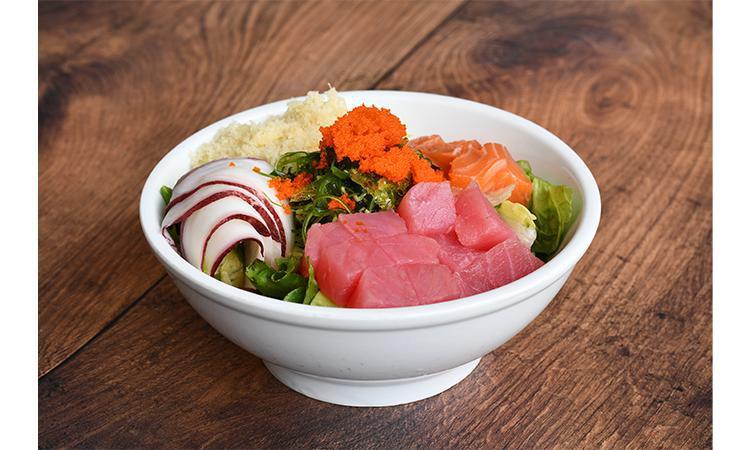 Fresh Salad Poke Bowl Dinner · Build Your Own