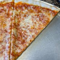 Regular Pizza Slice · Fresh cheese slice! Add as many toppings as you'd like!