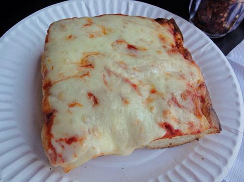 Sicilian Pizza Slice · Fresh Sicilian slice, add as many toppings as you'd like!