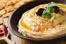 Hummus · Delicious chick peas blended with tahini, garlic, lemon juice and olive oil.