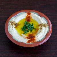 Hummus Dinner · Chickpea dip with tahini, lemon juice and garlic.