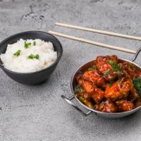 25. General Tso's Chicken · Breaded chicken stir-fried with chili peppers in spicy brown sauce. Hot and spicy.