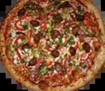 Spicy Italian Pizza · Spicy. Spicy Italian link sausage, crumbled Italian sausage, red onions, red and green bell ...