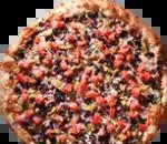 Zorba Chicken Pizza · Pesto chicken, fresh spinach, red onions, black olives, roma tomatoes and feta cheese.