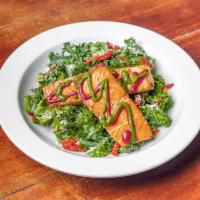 Kale Salad  · Raw Kale salad, loaded with parmesan cheese, cashew, sun-dried tomatoes and  balsamic dressi...