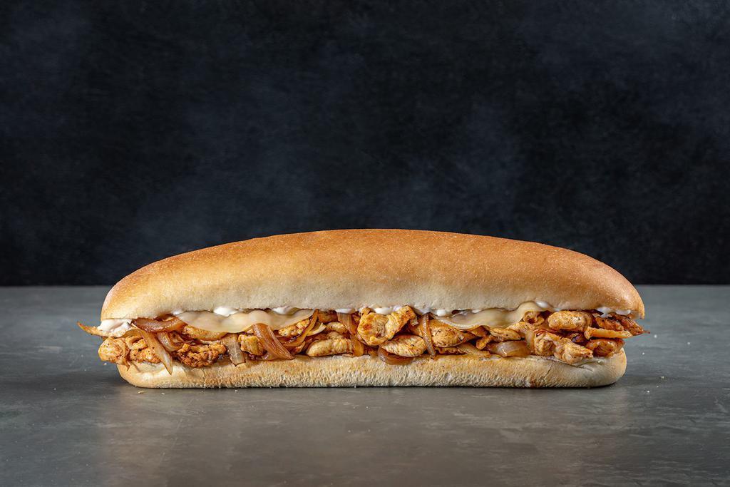 The Classic Sub Combo with Fries · Grilled onions, provolone and mayo. Served with fries and a drink.