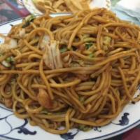39. Shrimp Lo Mein  · Egg noodle dish.