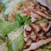 Chicken Caesar Salad · Our classic Caesar salad with grilled chicken.
