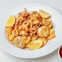 Fritto Misto · Shrimp, scallops, fish, calamari fried in a very light batter.