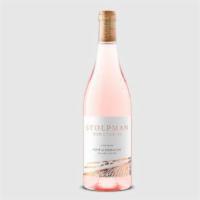 Stolpman Estate Rose '19 BTL · Bubbling ruby red grapefruit and red apple pop out of the glass above an energetic peachy gl...