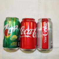 Soda · Coke, 7-Up and Diet Coke