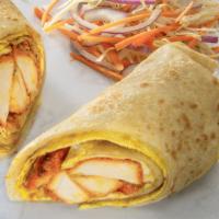 Paneer Kathi Rolls · 2 homemade whole wheat roti with grilled paneer tikka and fillings.