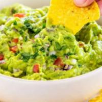 Homemade Guacamole & Chips · Fresh guacamole and chips made in-house daily!