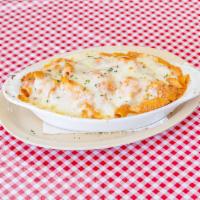 Baked Ziti Siciliano · Breaded eggplant and ricotta cheese with marinara sauce and baked with melted mozzarella che...
